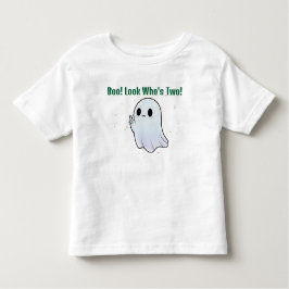 Boo, Who's Two, Ghost & Stardust Birthday トドラーTシャツ