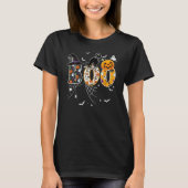 Boo With Spiders And Witch Hat Black Cat Pumpkin H Tシャツ (正面)