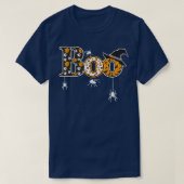 Boo With Spiders And Witch Hat Halloween T  Tシャツ (デザイン正面)