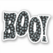 BOO! With White Pumpkin Halloween シール (正面)