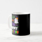 Boo-y Or Ghoul Mommy Loves You Boo Halloween Baby コーヒーマグカップ (正面左)
