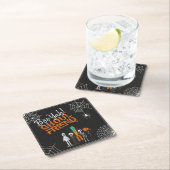 Boo Yah Ghoul Friend Halloween ID684 スクエアペーパーコースター (インサイチュ)