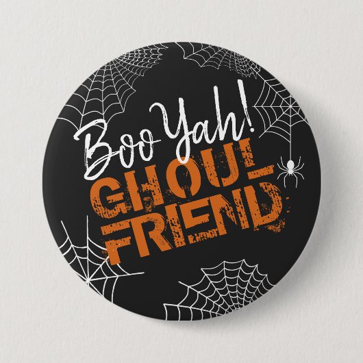 Boo Yah Ghoul Friend Halloween ID684 缶バッジ (正面)