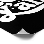 Boo Y'all Southern Retro Halloween Quote Saying Ba ポスター (角)