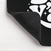 Boo Y'all Southern Retro Halloween Quote Saying Ba マウスパッド (コーナー)