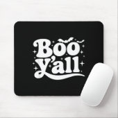 Boo Y'all Southern Retro Halloween Quote Saying Ba マウスパッド (マウス)