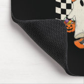 Boo Yeah Ghost Skateboarding Funny Halloween Ghost マウスパッド (コーナー)