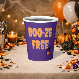 Boo‑ze Free | ハロウィンのお酒なしパーティー 紙コップ