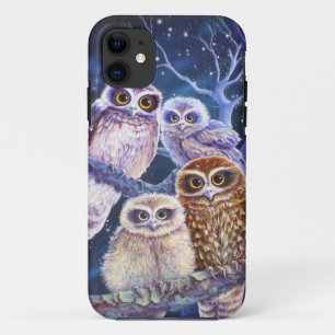 Boobookのフクロウ家族 iPhone 11 ケース