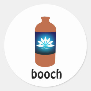 boochのステッカー- kombucha ラウンドシール