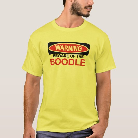 Boodleの用心して下さい Tシャツ (正面)