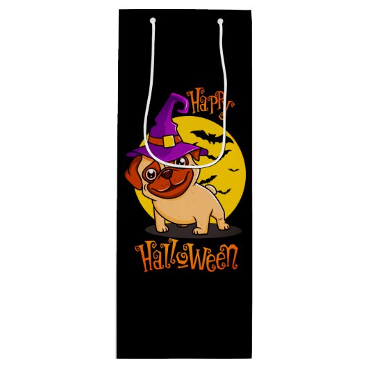 BooF – 魔性ブルドッグのブルーノフランスの ワインギフトバッグ (正面)