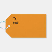 BooF - Bruno the Witchy フランスの Buldog ギフトタグ (裏面横)