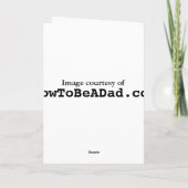 Booger Nutrition Facts Holiday Greeting Card シーズンカード (裏面)