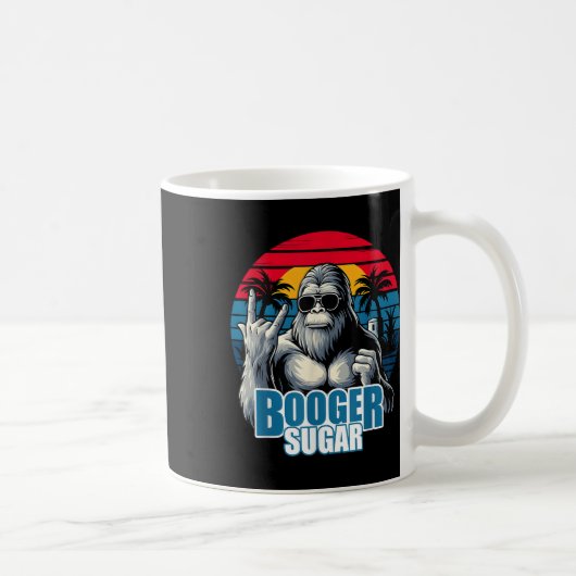 Booger Sugar Sasquatch Funny Gorilla Bigfoot コーヒーマグカップ (右)