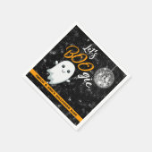 BOOgieディスコのハロウィン スタンダードカクテルナプキン (角)