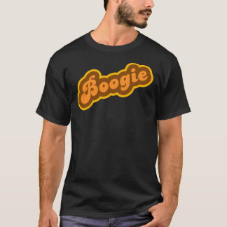Boogie -レトロ70S – ロゴ必須 Tシャツ