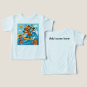 Boogie Board Moose–Action-Packed Beach Tee for Kid (デザイン正面&裏面)