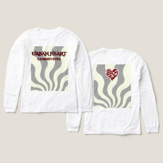 BOOGIE DOWN BROADWAY グレー レトロ 長袖 トライブレンドTシャツ