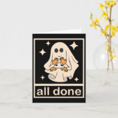 Boojee幽霊おもしろいすべて完了Slp音声セラピーHal カード (黄色い花)