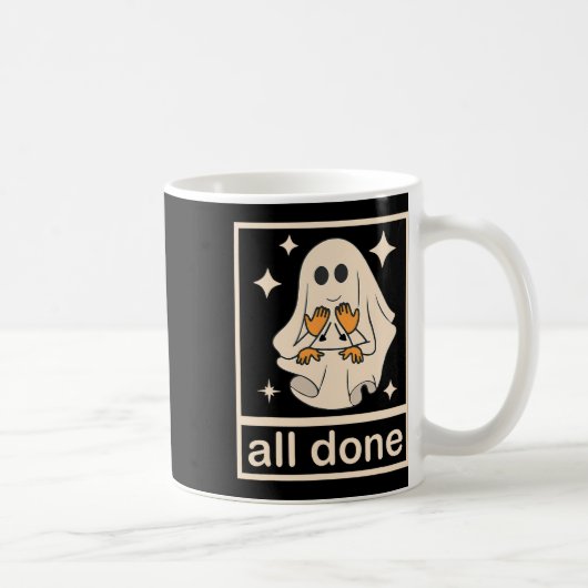 Boojee幽霊おもしろいすべて完了Slp音声セラピーHal コーヒーマグカップ (右)
