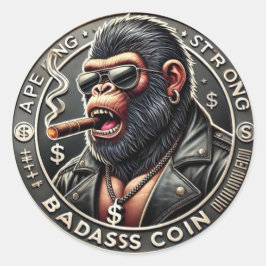 BOOJIコインのシール ラウンドシール