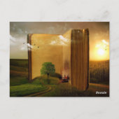 BOOKリクエストパーソナライズされた詩カード赤ちゃんシャワー ポストカード (裏面)