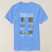 Book'読 Reviewing Bookworm Bo Tシャツ (デザイン正面)