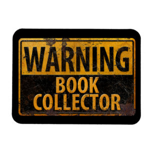 BOOK 警告 COLLECTOR – 金属危険注意標識 マグネット