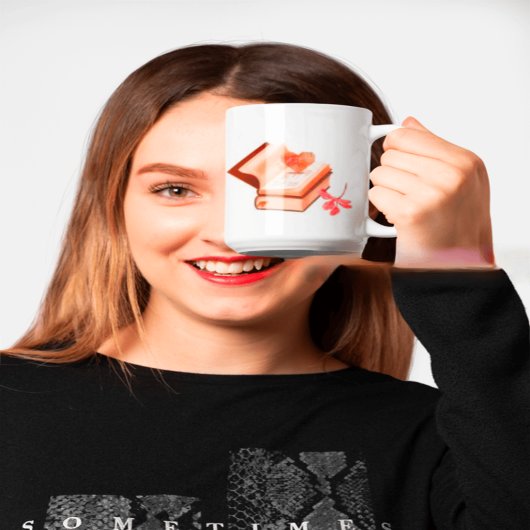  Book Aesthetic with Heart Map &love store コーヒーマグカップ