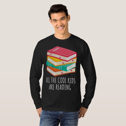 Book  All the Cool Kids are Reading Tシャツ (正面フル)