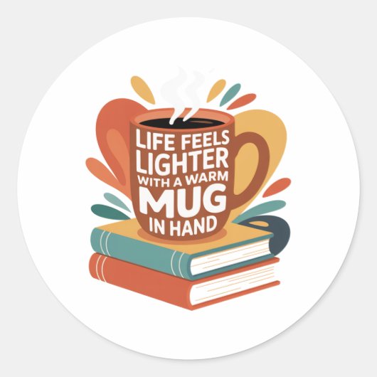 Book and Brew Bliss ラウンドシール (正面)