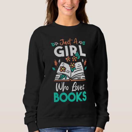 Book  Apparel For Bookworms Reading Librarian 1 スウェットシャツ (正面)