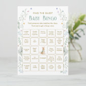Book Baby Shower Find the Guest Bingo Game Card 招待状 (スタンド正面)