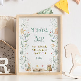 Book Baby Shower Momosa Bar ポスター