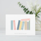 Book Baby Shower Thank You サンキューカード (スタンド正面)