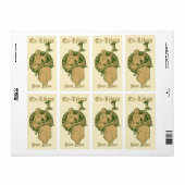 Book & Bird Ex Librisテンプレート ラベル (フルシート)