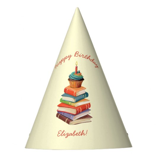 Book Birthday Party Kids 読's パーティーハット (正面)