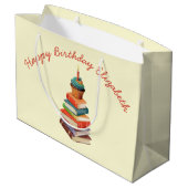 Book Birthday Party Kids 読's ラージペーパーバッグ (裏面アングル)