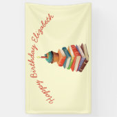 Book Birthday Party Kids 読's 横断幕 (縦)