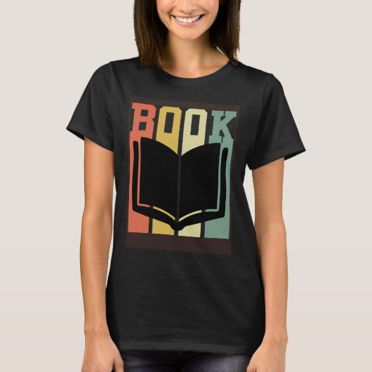 Book  Book and Books Reading pleasure Bookworm Tシャツ (正面)