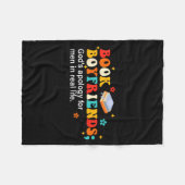 Book Boyfriends Definition Design  フリースブランケット (正面(横))