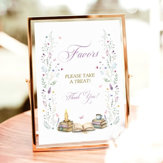 Book Bridal Shower Favors ポスター