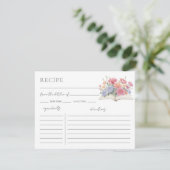 Book Bridal Shower Recipe Request Card エンクロージャーカード (スタンド正面)