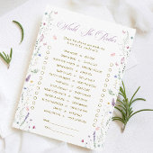 Book Bridal Shower Would She Rather Game Card 招待状