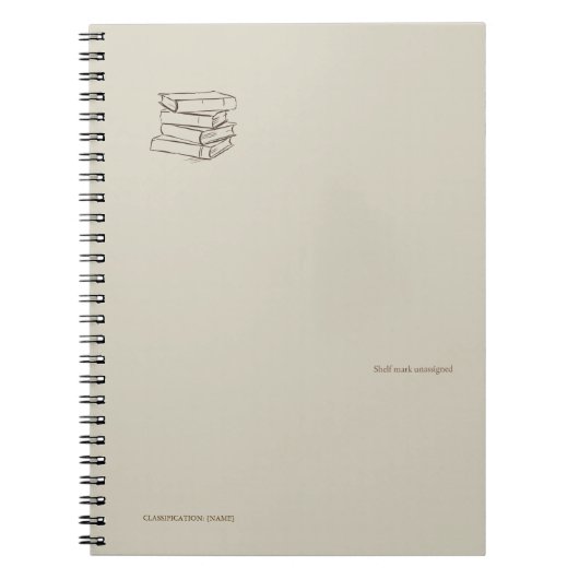 Book Bundle- Forgotten Archive- Minimal Notebook  ノートブック (正面)
