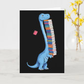 Book Carrying Dinosaur Reading Dino  カード (黄色い花)