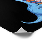 Book Carrying Dinosaur Reading Dino  ポスター (角)