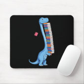 Book Carrying Dinosaur Reading Dino  マウスパッド (マウス)