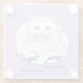 Book Cat ガラスコースター (裏面)